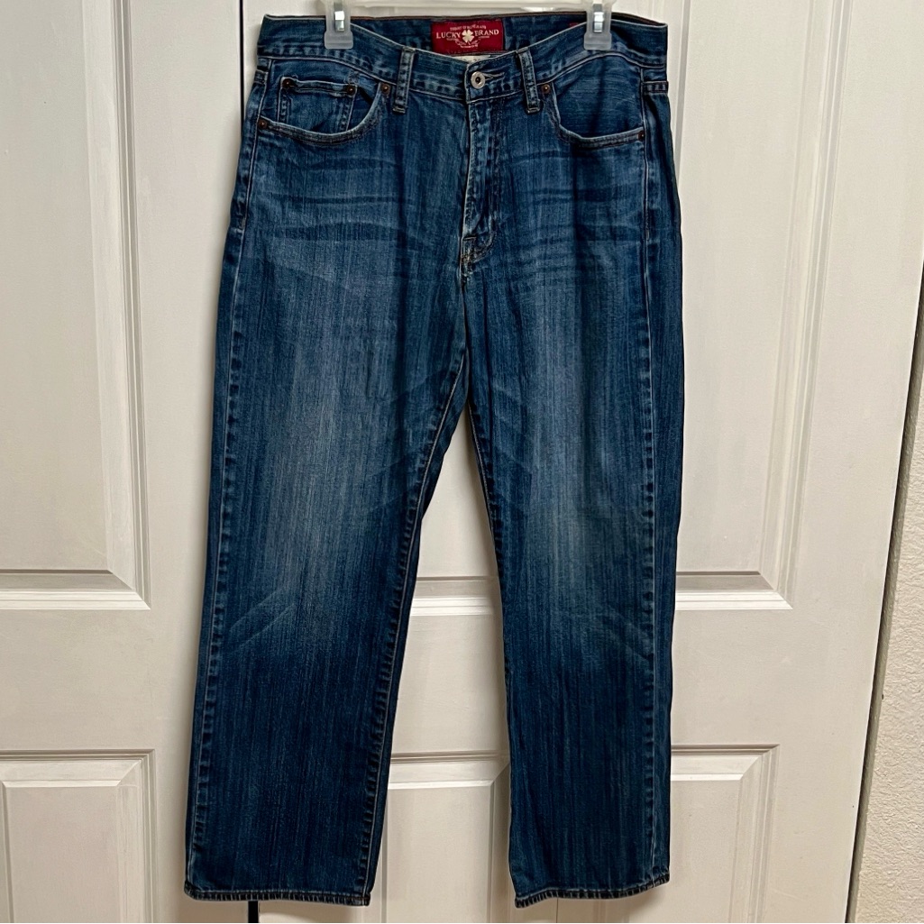 Lucky Brand Men's Dark Blue Relaxed Jeans Size 32